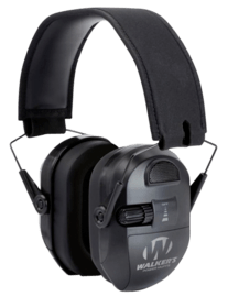 Walker's Ultimate Power Electronic Muffs feature a large microphone and 2 independent volume controls